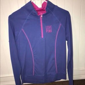 Purple fitted half zip